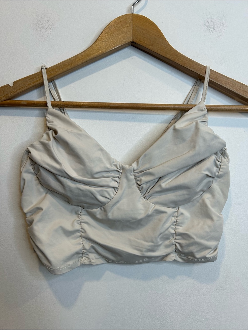 โ๏ธ 3/$15 Garage Beige Cropped Tank Corset Style